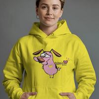 Courage The Cowardly Dog Love Hoodie Womens Hoodie
