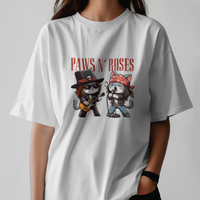 Paws N Roses Graphic Tee Unisex T shirt