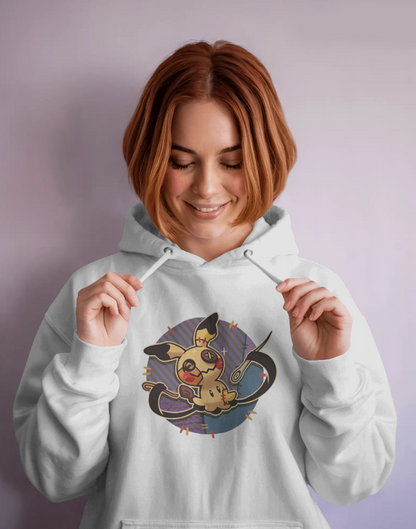 Mimikyu Stuffed & Stitched Pokemon Graphic Hoodie