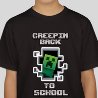 Minecraft Creepin Back To School Unisex Youth Back To School T-Shirt
