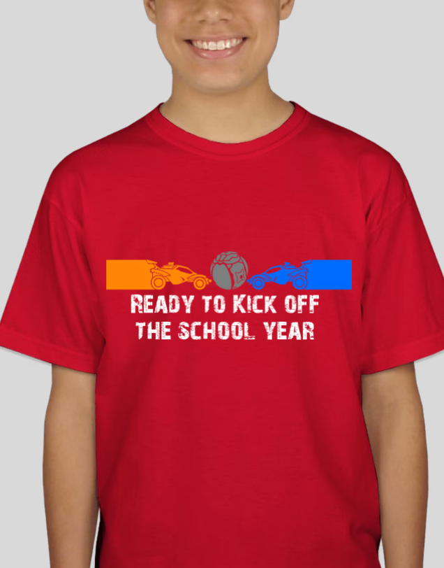 Rocket League Kick Off The School year Youth Back-To-School Tee