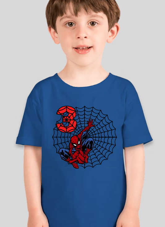 Spiderman Toddler Personalized Birthday Tee