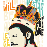 Queen Freddie Mercury Fitted Womens Graphic Tee