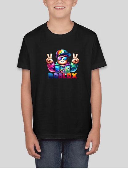 Roblox Peace Fingers Boys Youth Graphic Tee