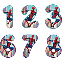 Spiderman Toddler Personalized Age Birthday Tee Unisex Shirt