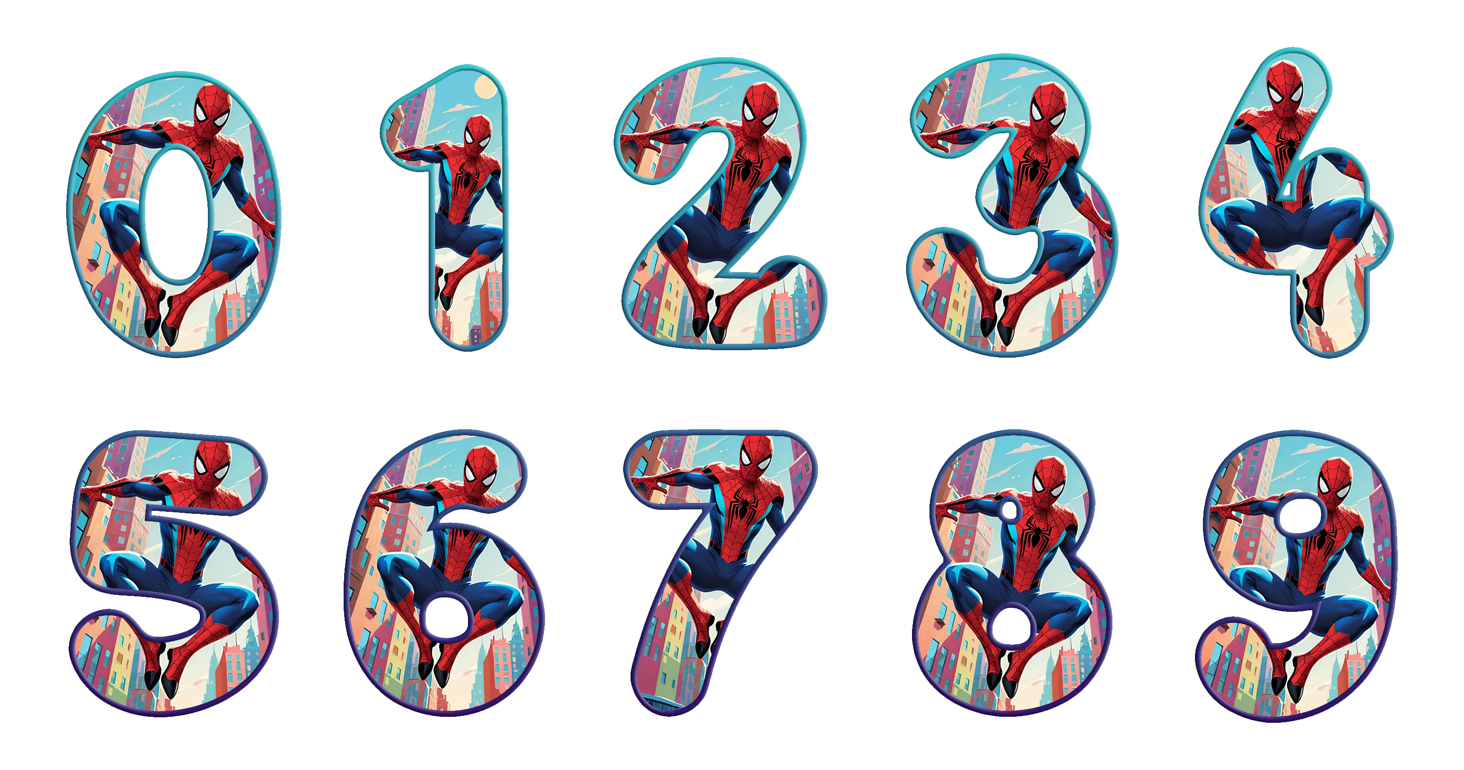 Spiderman Toddler Personalized Age Birthday Tee Unisex Shirt