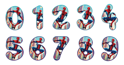 Spiderman Toddler Personalized Age Birthday Tee Unisex Shirt