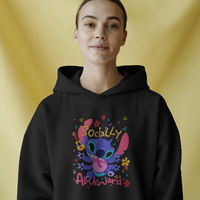 Stitch 626 Socially Awkward Graphic Hoodie