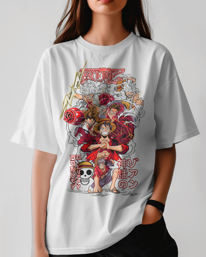 One Piece: The Many Faces Of Monkey D. Luffy Graphic Tee Unisex Shirt