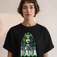 Mama Beetlejuice Womens Halloween Graphic Tee