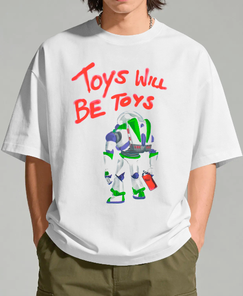 Toy Story: Buzz Lightyear "Toys Will Be Toys" Graffiti Tee