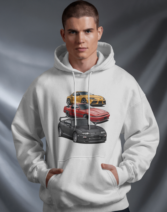 Toyota Supra Lineage Graphic Hoodie Unisex Hooded Sweatshirt