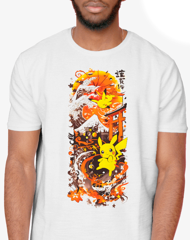 Pikachu & The Autumn Winds Graphic Tee Unisex Pokemon