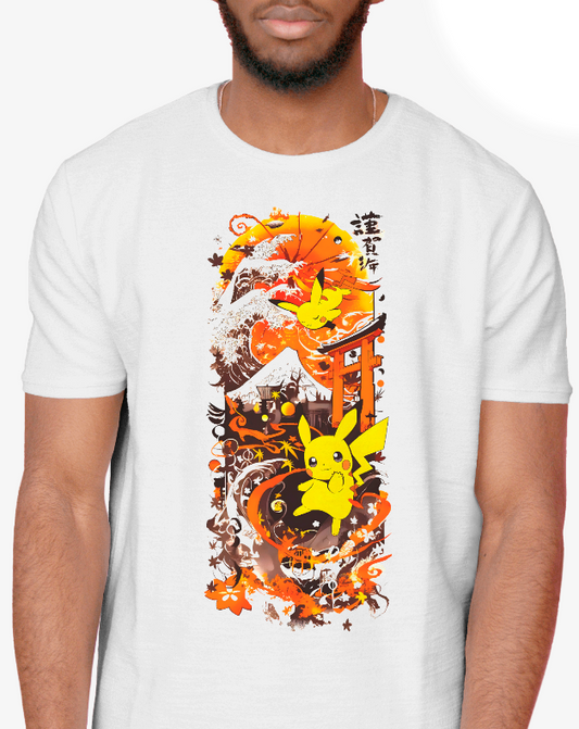 Pikachu & The Autumn Winds Graphic Tee Unisex Pokemon