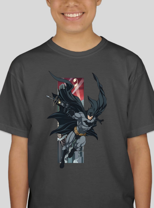 Batman Grapple Hook Graphic Tee Youth Shirt