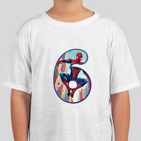 Spiderman Youth Personalized Age Birthday Tee Unisex Shirt