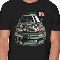 R34 Skyline GTR Exposed RB26 | JDM Legend Shirt