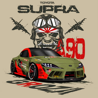 Supra A90 Fighter Pilot T-Shirt | JDM War Machine Racing Tee
