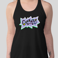 "GymRats" RugRats Parody Womens Racer Back Tank Top