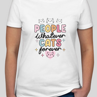 Cats Forever Womens Fitted Tee Graphics Shirt