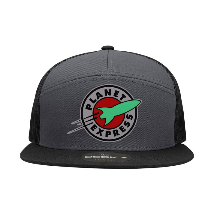Futurama Planet Express 7 Panel Snapback Hat