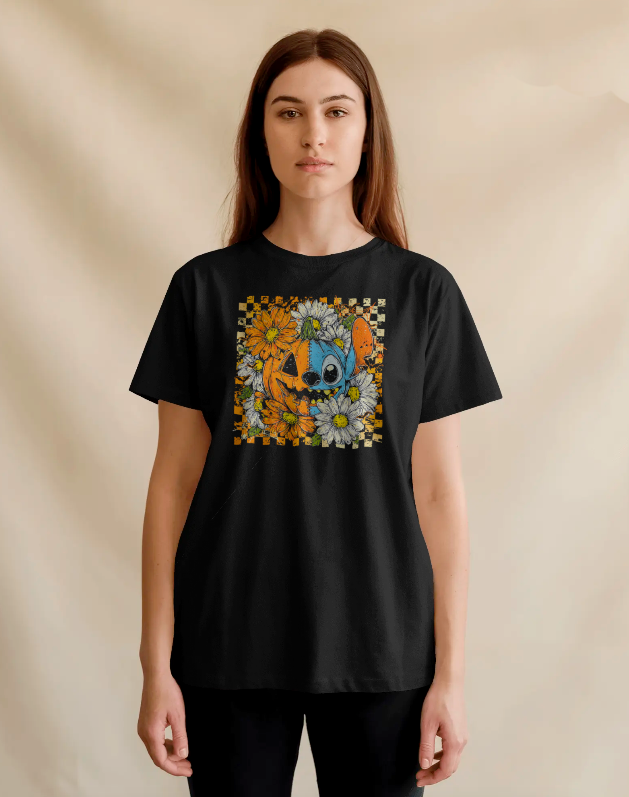 Pumpkin Stitch Graphic Tee Unisex Shirt