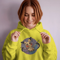 Mimikyu Stuffed & Stitched Pokemon Graphic Hoodie