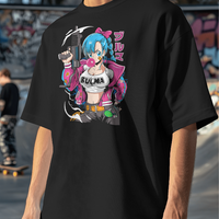 Dragon Ball Bulma Uzi Graphic Tee Unisex Shirt