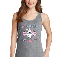 No Squats No Booty Tank Top Womens Activewear