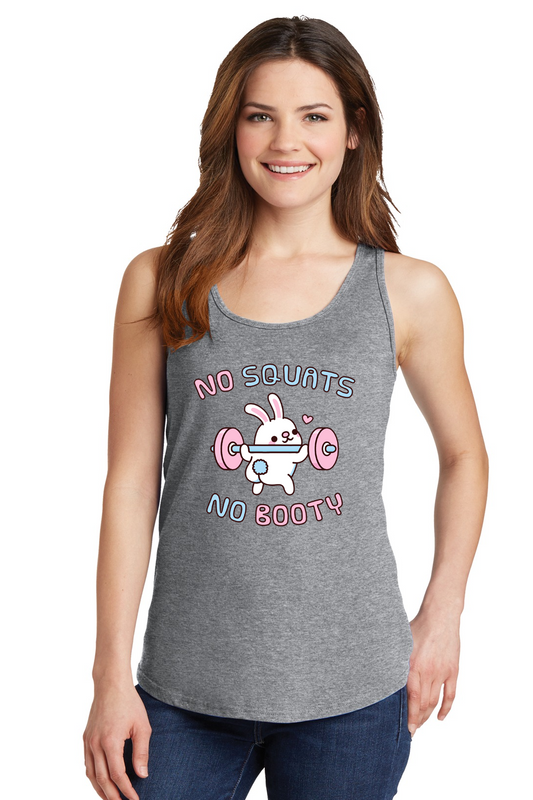 No Squats No Booty Tank Top Womens Activewear