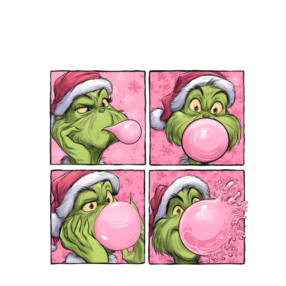 The Grinch Bubble Gum Pop Art Holiday Hoodie