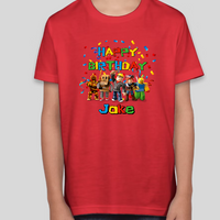 Roblox Youth Birthday Personalized Name Graphic Tee