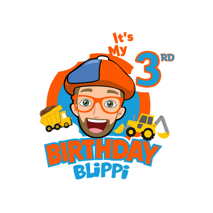 Blippi Toddler Birthday Personalized Age Graphic Tee Unisex Shirt