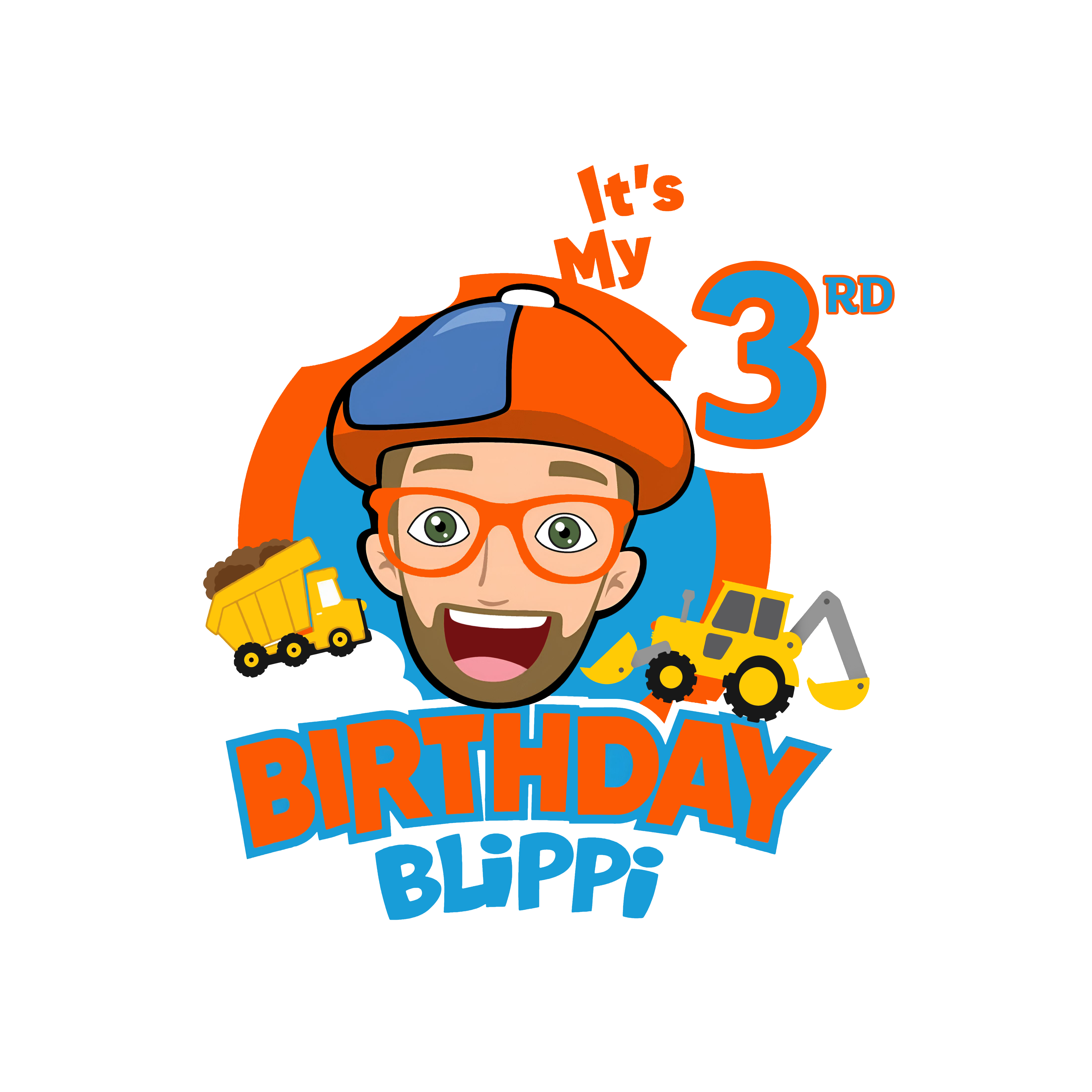 Blippi Toddler Birthday Personalized Age Graphic Tee Unisex Shirt