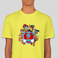 Paw Patrol Youth Birthday Personalized Age & Name Graphic Tee