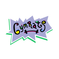 "GymRats" RugRats Parody Womens Racer Back Tank Top