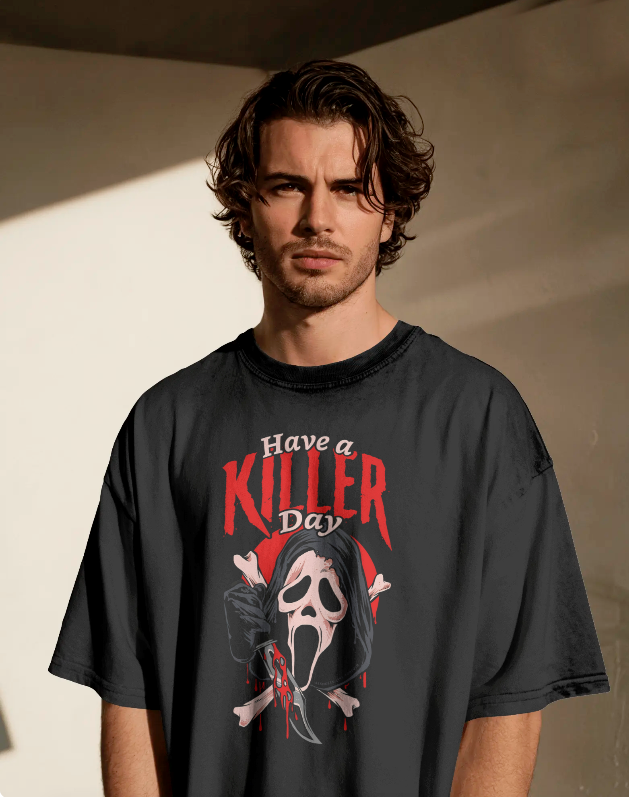 Ghostface Have a Killer Day! Graphic Tee Unisex