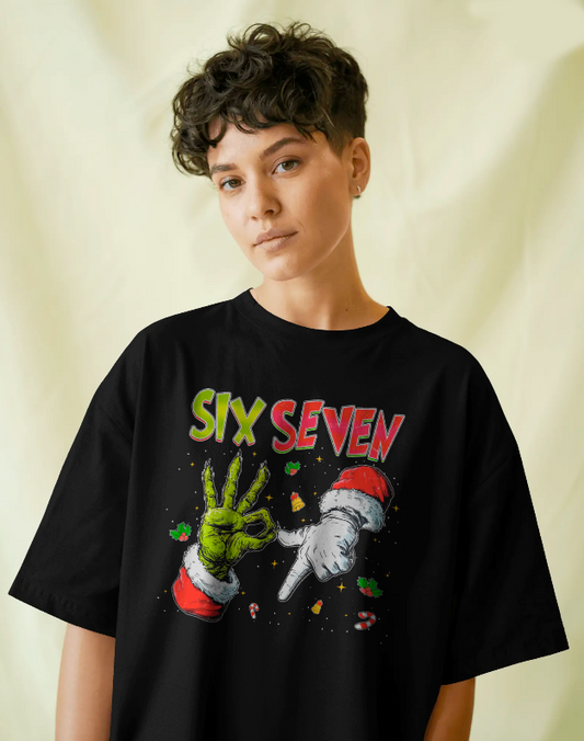 Six Seven Christmas Graphic Tee Unisex Shirt