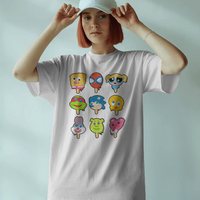 Melting Cartoon Ice Creams Graphic Tee Unisex Shirt