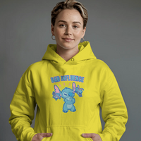 Stitch Bad Influence Graphic Hoodie Womens Hooded Sweatshirt