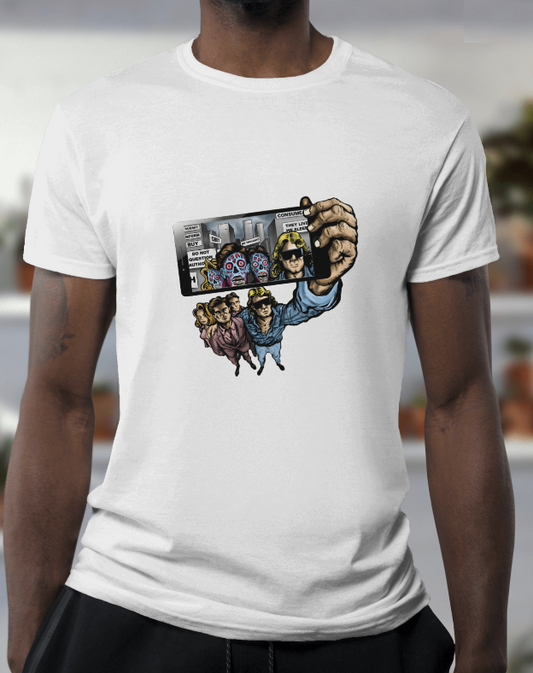 They Live Selfie Graphic Tee Unisex Alien Shirt