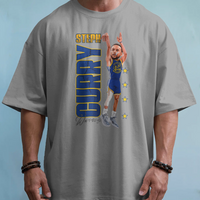 Steph Curry Warriors Illustration Graphic Tee Unisex Shirt