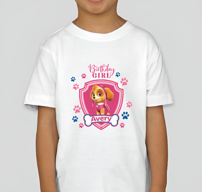 Paw Patrol Skye Toddler Personalized Name Birthday Girl Tee