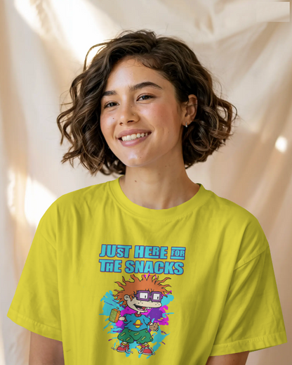 Chucky Finster "Here For The Snacks" Rugrats Graphic Tee Unisex Shirt
