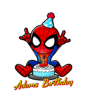 Spiderman Cake Toddler Personalized Birthday Tee Unisex Shirt