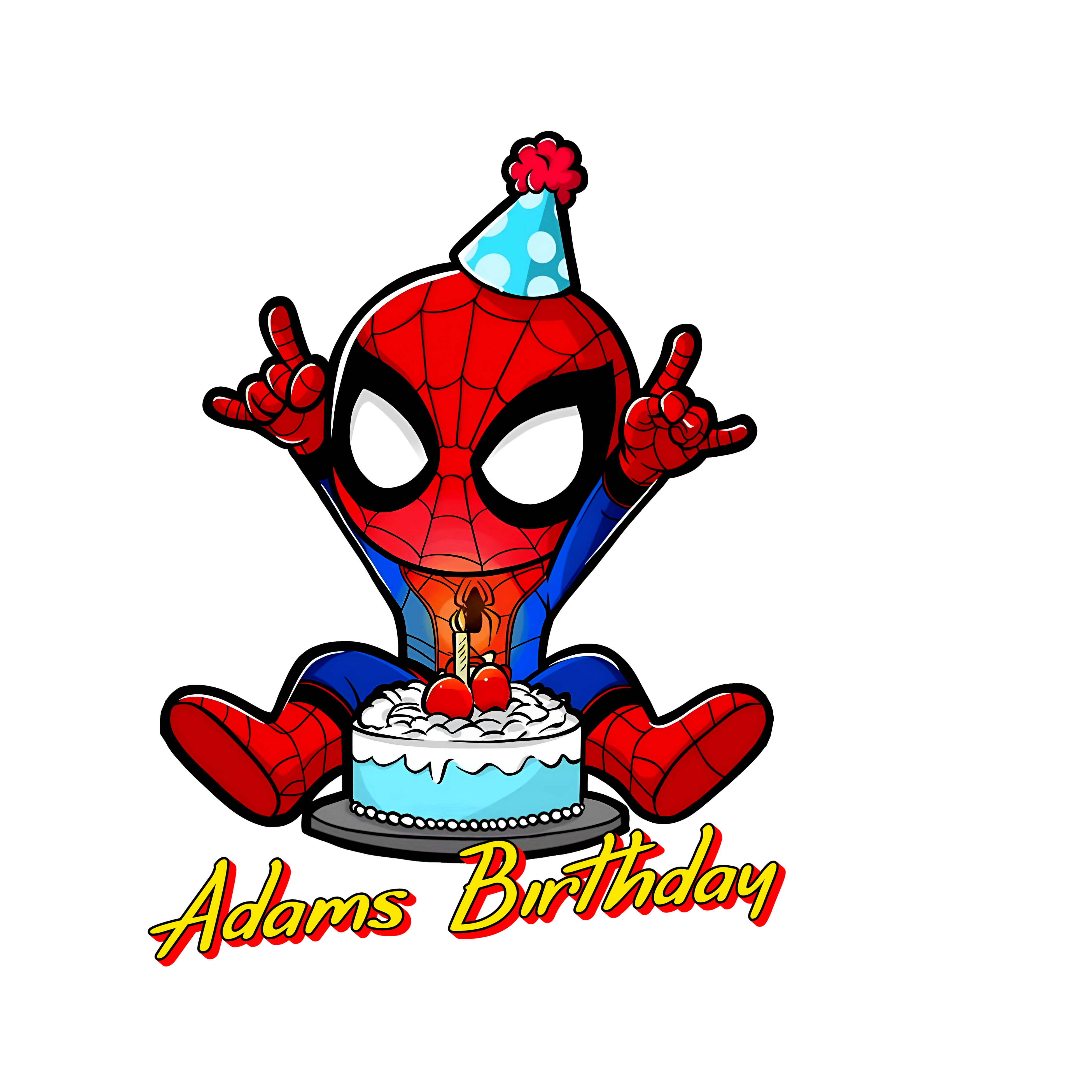Spiderman Cake Toddler Personalized Birthday Tee Unisex Shirt