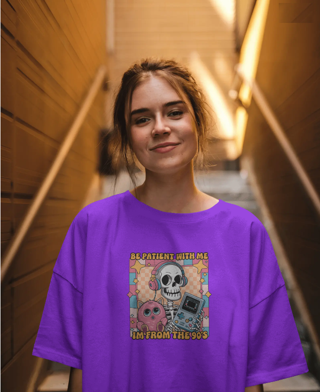 Be Patient With Me, I'm from The 90's Graphic Tee Womens Shirt