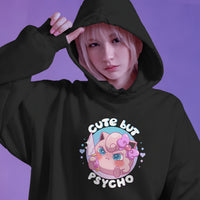 Jigglypuff Cute But Psycho Graphic Womens Hoodie