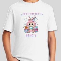 LaBuBu Youth Personalized Name Birthday Shirt