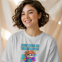Chucky Finster "Here For The Snacks" Rugrats Graphic Tee Unisex Shirt